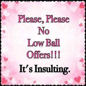 Offers are great but low balls aren’t.